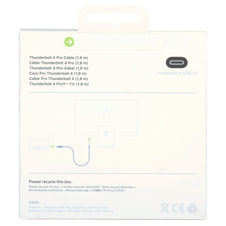 Apple Thunderbolt 4 Pro Cable (1.8m)