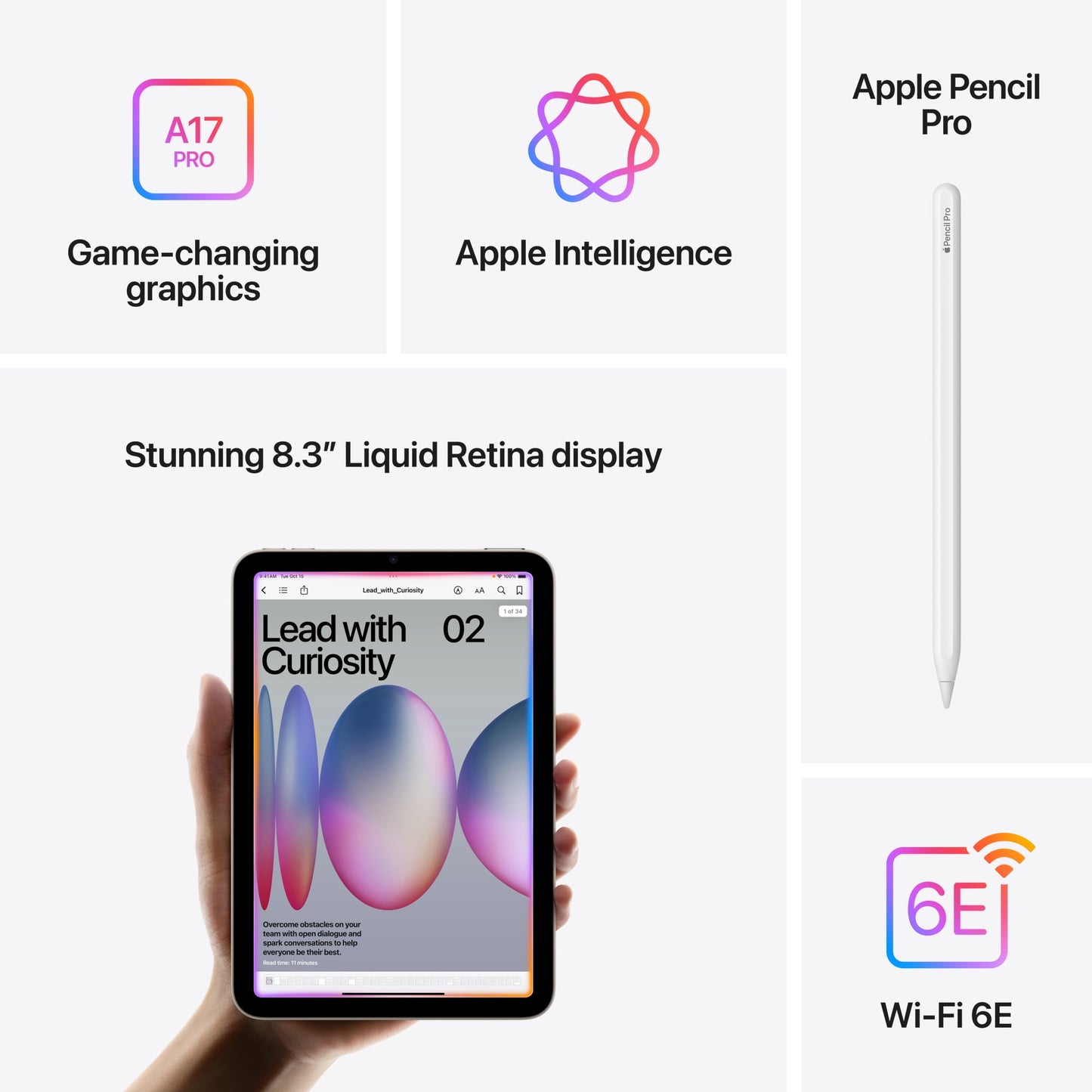 Apple Ipad Mini (A17 Pro) Wi-fi 128GB - Starlight