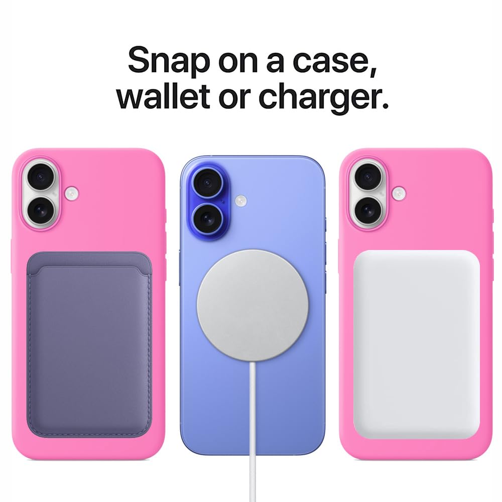 iPhone 16 Plus Silicone Case with MagSafe - Peony