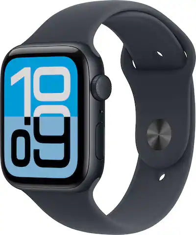 Apple Watch SE 3 GPS 44mm Midnight Aluminum Case with Midnight Sport Band - M/L