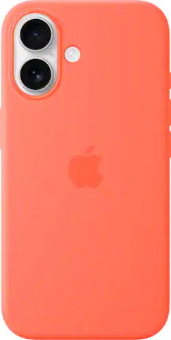 iPhone 16 Silicone Case with MagSafe - Tangerine