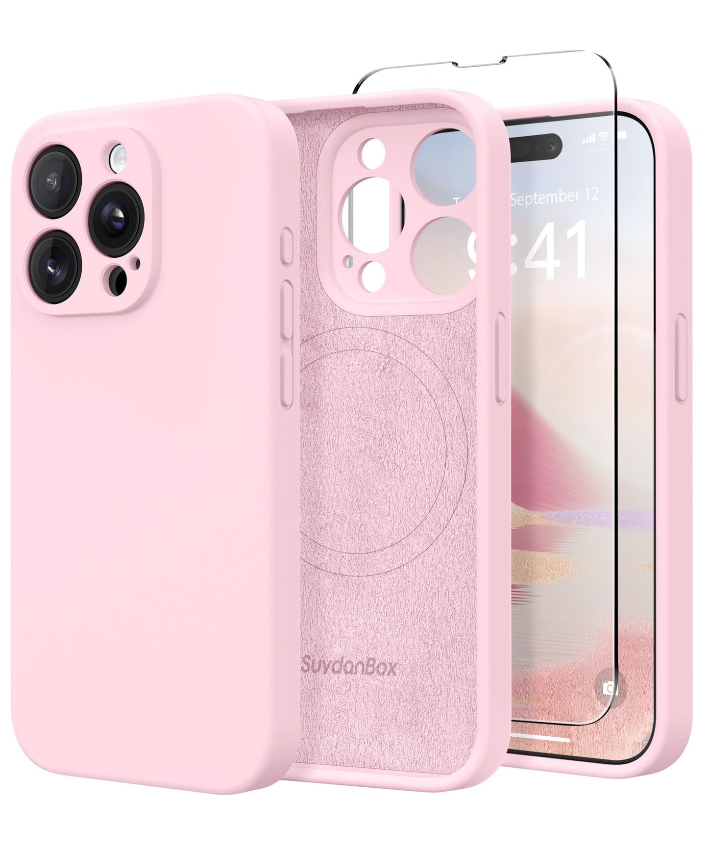 iPhone 15 Pro Silicone Case with MagSafe - Pink