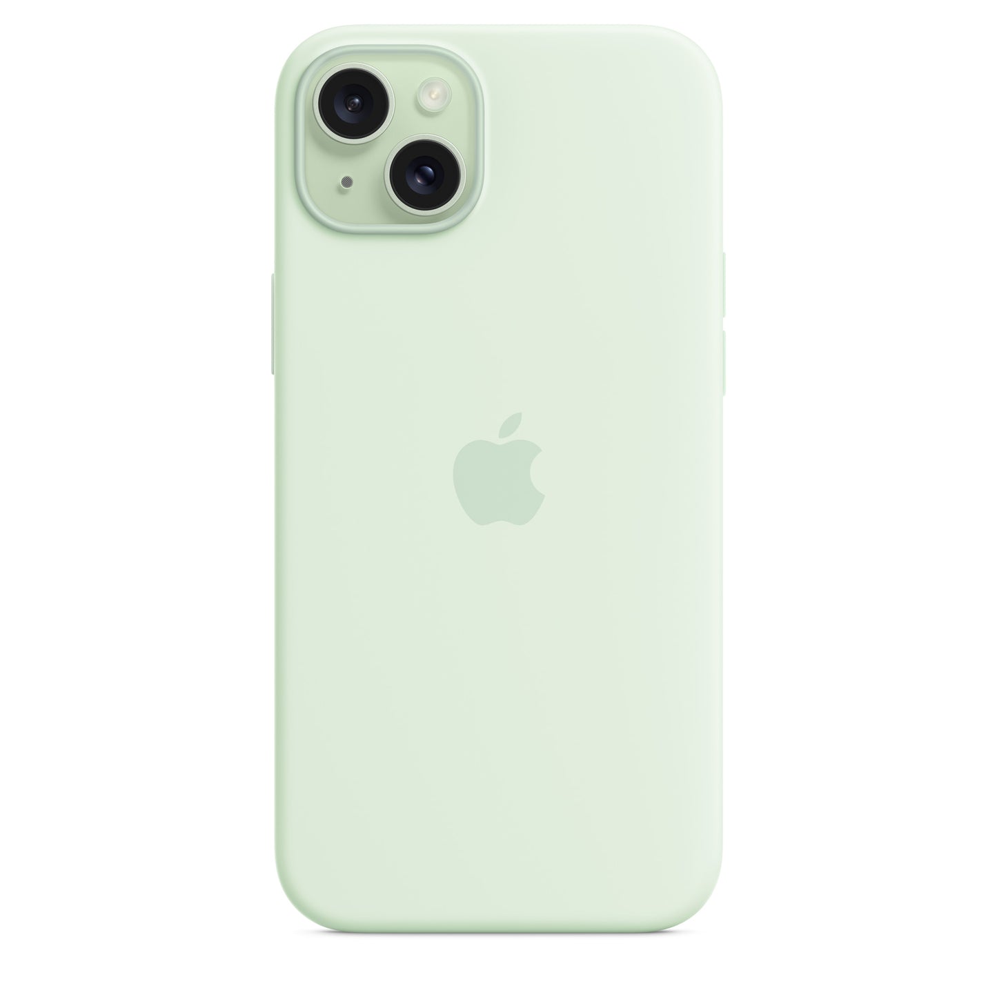 iPhone 15 Plus Silicone Case with MagSafe - Soft Mint - View 5
