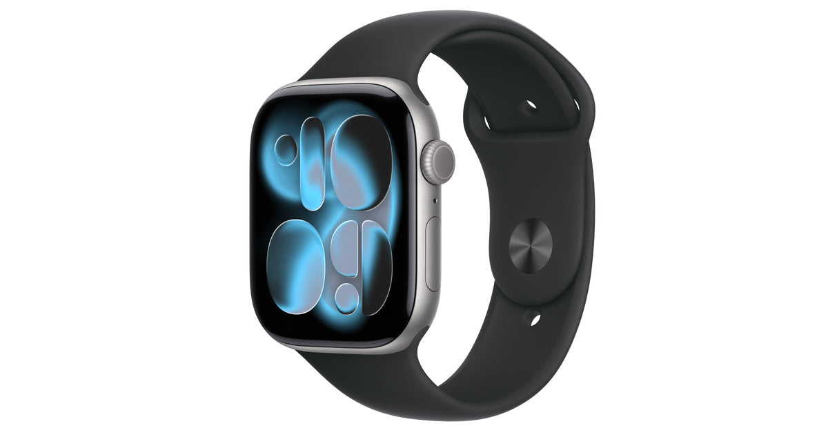 Apple Watch Series 11 46MM Jet Black Aluminum - Sport Band - Cellular