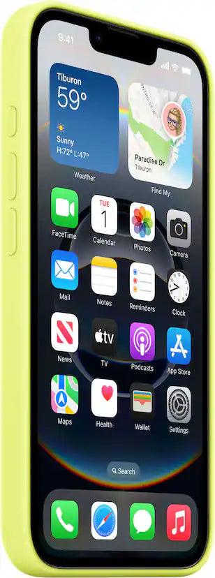 iPhone 16e Silicone Case - Neon Yellow