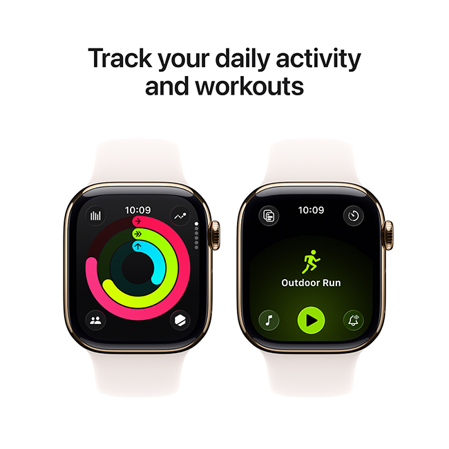 Apple Watch Series 11 46MM Gold Titanium - Sport Band - Cellular