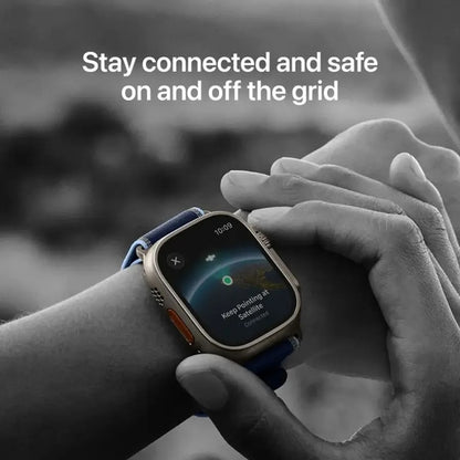 Apple Watch Ultra 3 GPS + Cellular 49mm Black Titanium Case with Black Alpine Loop - Medium