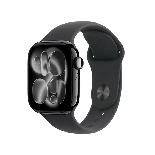 Apple Watch Series 11 GPS 46mm Jet Black Aluminum Case with Black Sport Band - M/L