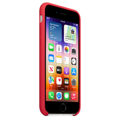 Apple Iphone SE Silicone Case - Product Red