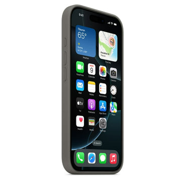 iPhone 16 Pro Silicone Case with MagSafe - Stone Gray