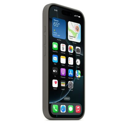 iPhone 16 Pro Silicone Case with MagSafe - Stone Gray