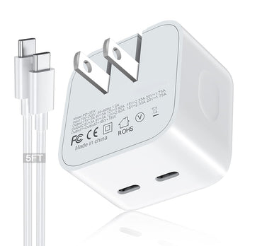 35W Dual USB-C Port Power Adapter