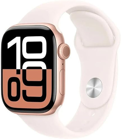 Apple Watch Series 11 GPS 42mm Rose Gold Aluminum Case with Light Blush Sport Band - S/M