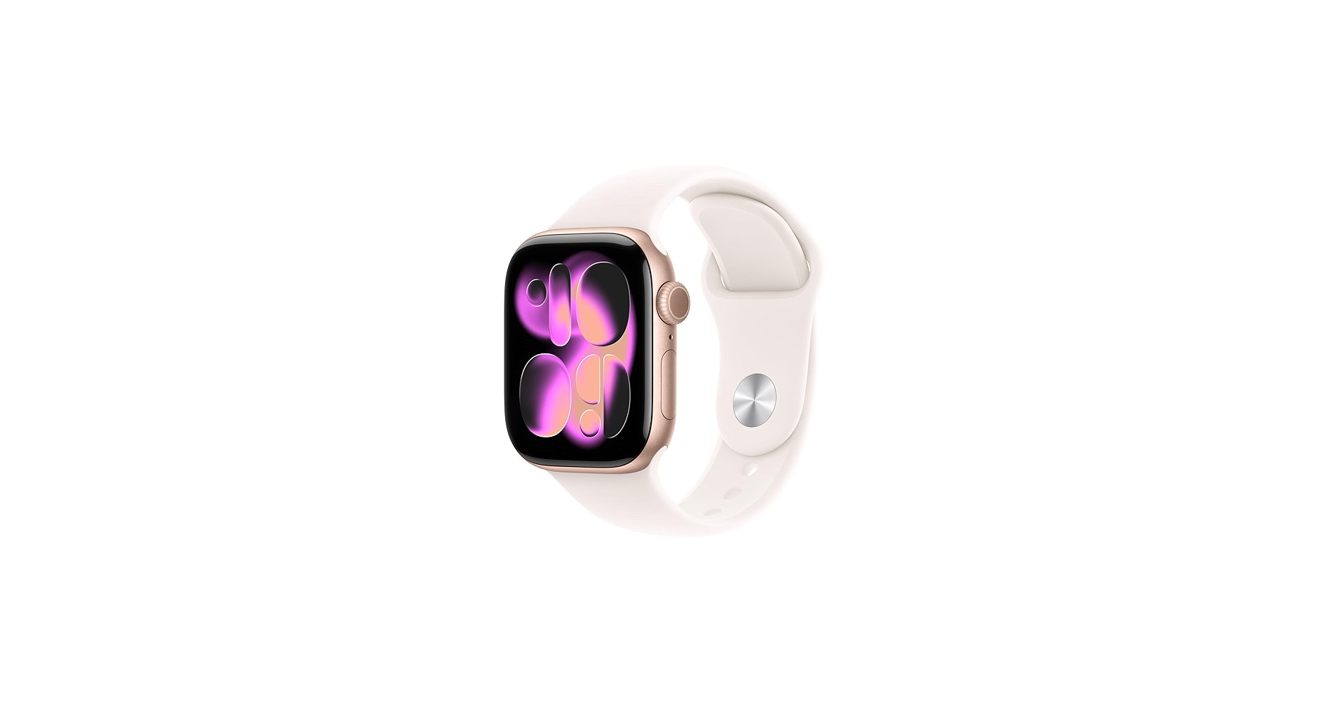 Apple Watch Series 11 GPS 42mm Rose Gold Aluminum Case with Light Blush Sport Band - M/L
