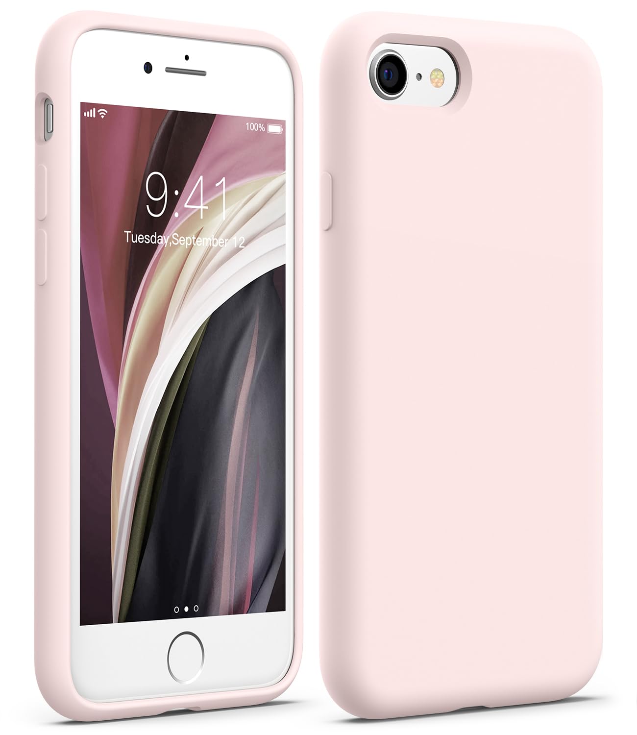 iPhone SE Silicone Case - Chalk Pink