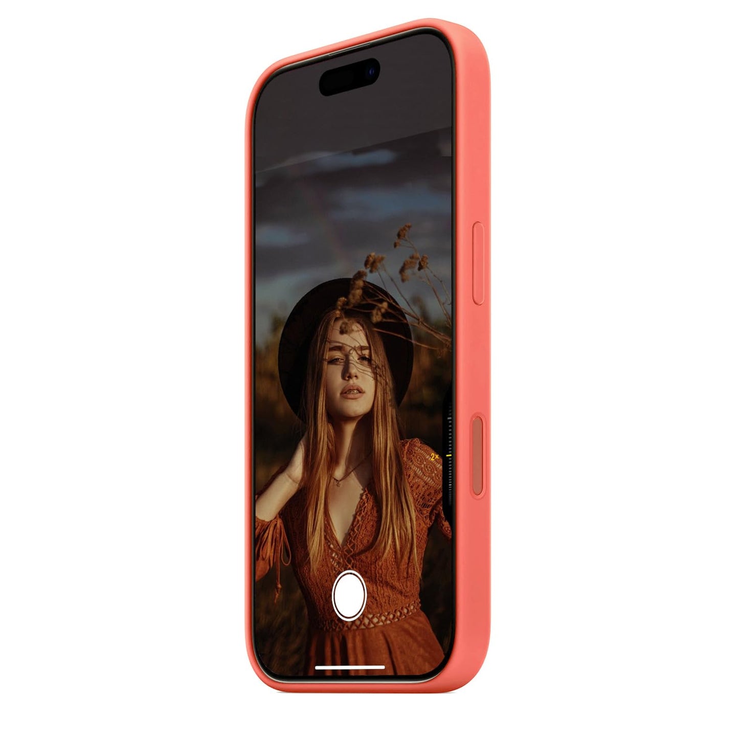 iPhone 16 Plus Silicone Case with MagSafe - Tangerine