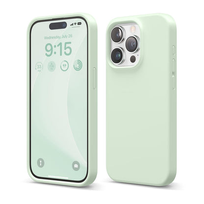 iPhone 15 Plus Silicone Case with MagSafe - Soft Mint