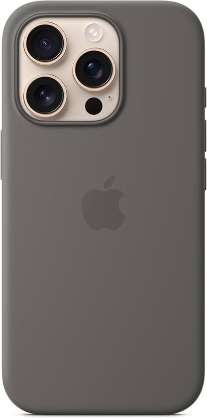 iPhone 16 Pro Max Silicone Case with MagSafe - Stone Gray