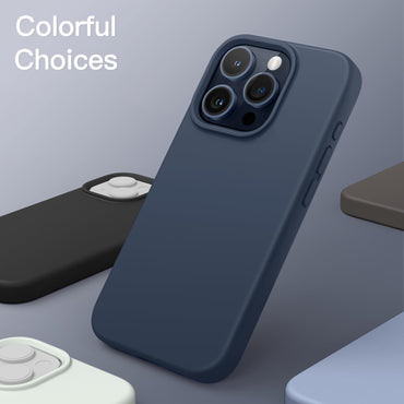 iPhone 15 Pro Silicone Case - Storm Blue