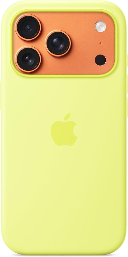 iPhone 17 Silicone Case with MagSafe - Neon Yellow