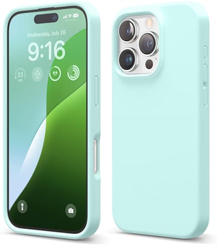 iPhone 16 Pro Silicone Case with MagSafe - Aquamarine