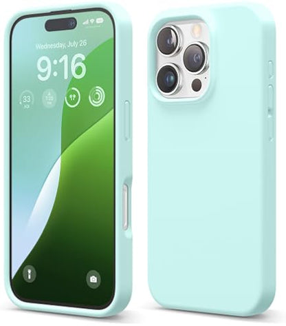 iPhone 16 Pro Silicone Case with MagSafe - Aquamarine