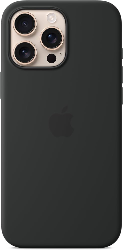 iPhone 16 Silicone Case with MagSafe - Black