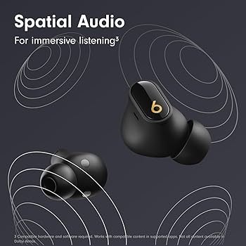 Apple Studio Buds + Black/gold.
