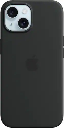 iPhone 15 Silicone Case with MagSafe - Black
