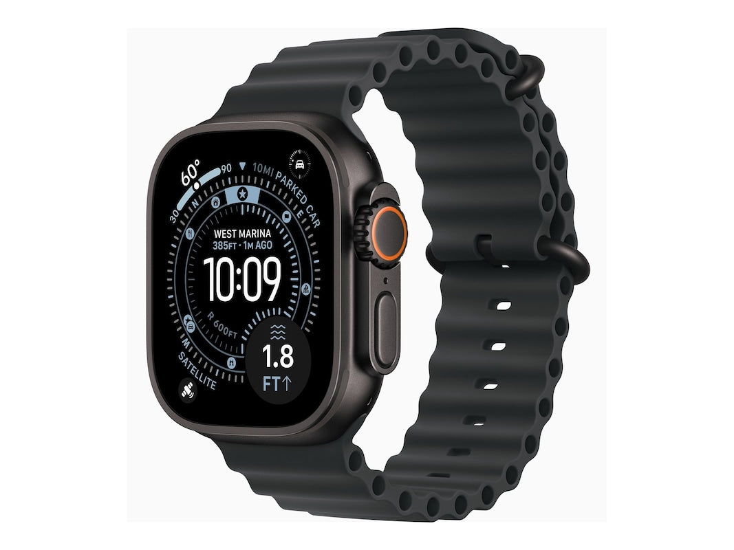 Apple Watch Ultra 3 GPS + Cellular 49mm Black Titanium Case with Black Ocean Band