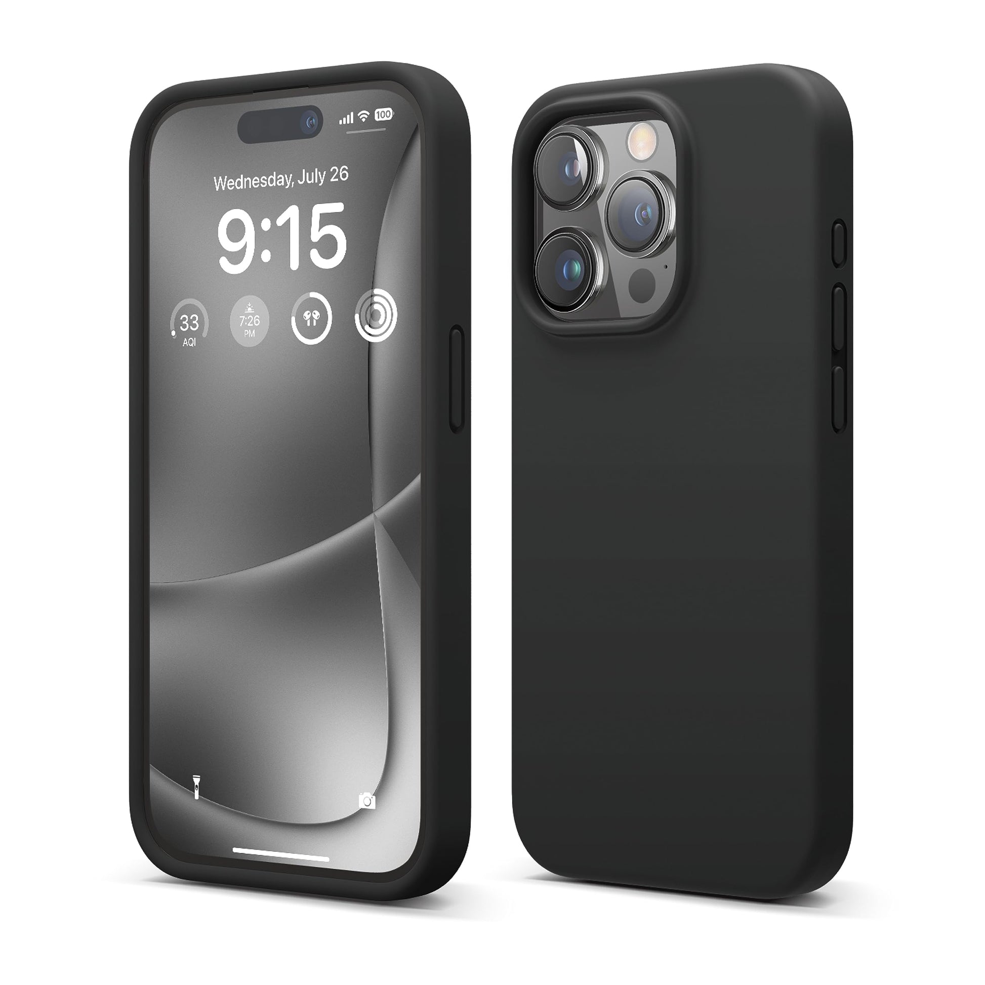 iPhone 15 Pro Silicone Case - Black