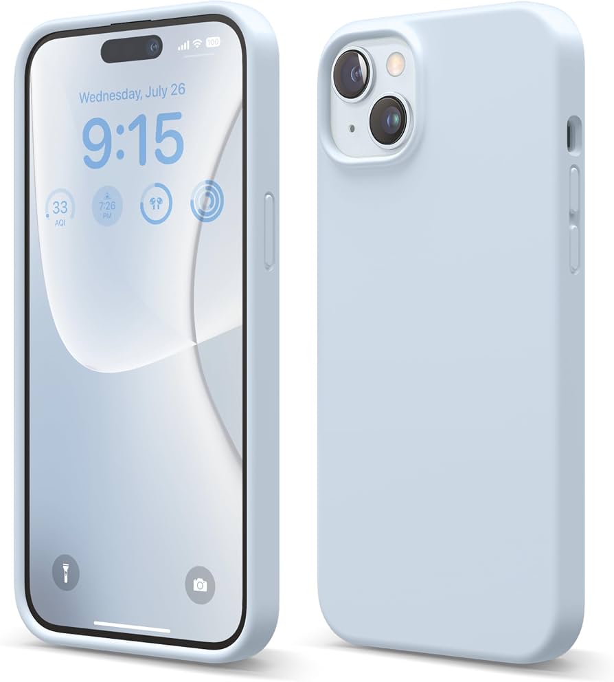 iPhone 15 Plus Silicone Case with MagSafe - Light Blue