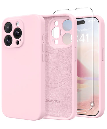 iPhone 15 Pro Silicone Case with MagSafe - Pink