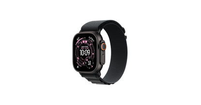 Apple Watch Ultra 3 GPS + Cellular 49mm Black Titanium Case with Black Alpine Loop - Large