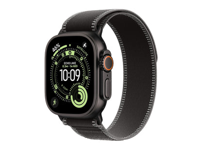 Apple Watch Ultra 3 GPS + Cellular 49mm Black Titanium Case with Black/Charcoal Trail Loop - M/L