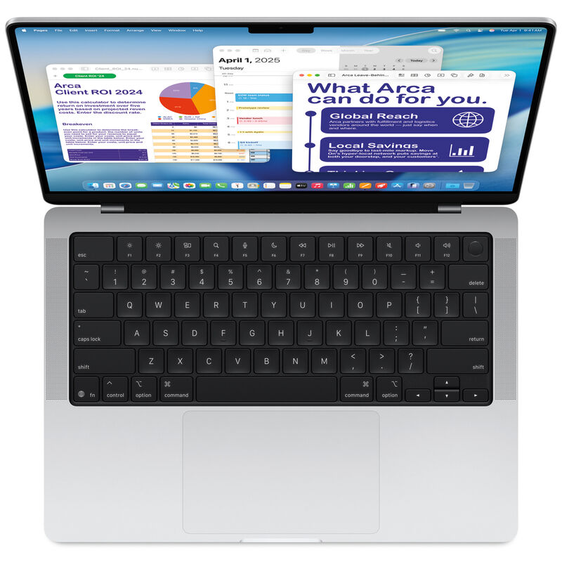 Apple 14-inch MBP: Apple M5 Chip With 10-core CPU And 10-core GPU, 16GB, 1TB SSD - Silver
