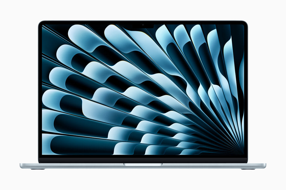 Apple MacBook Air M4 in sky blue color