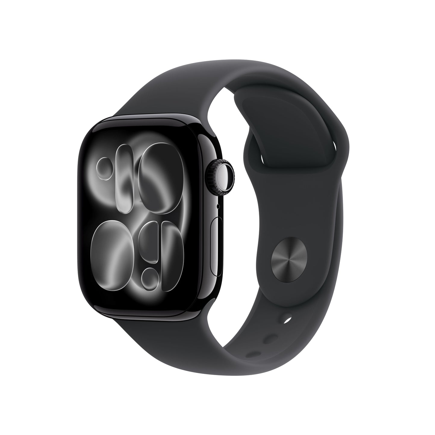 Apple Watch Series 11 GPS 42mm Jet Black Aluminum Case with Black Sport Band - S/M