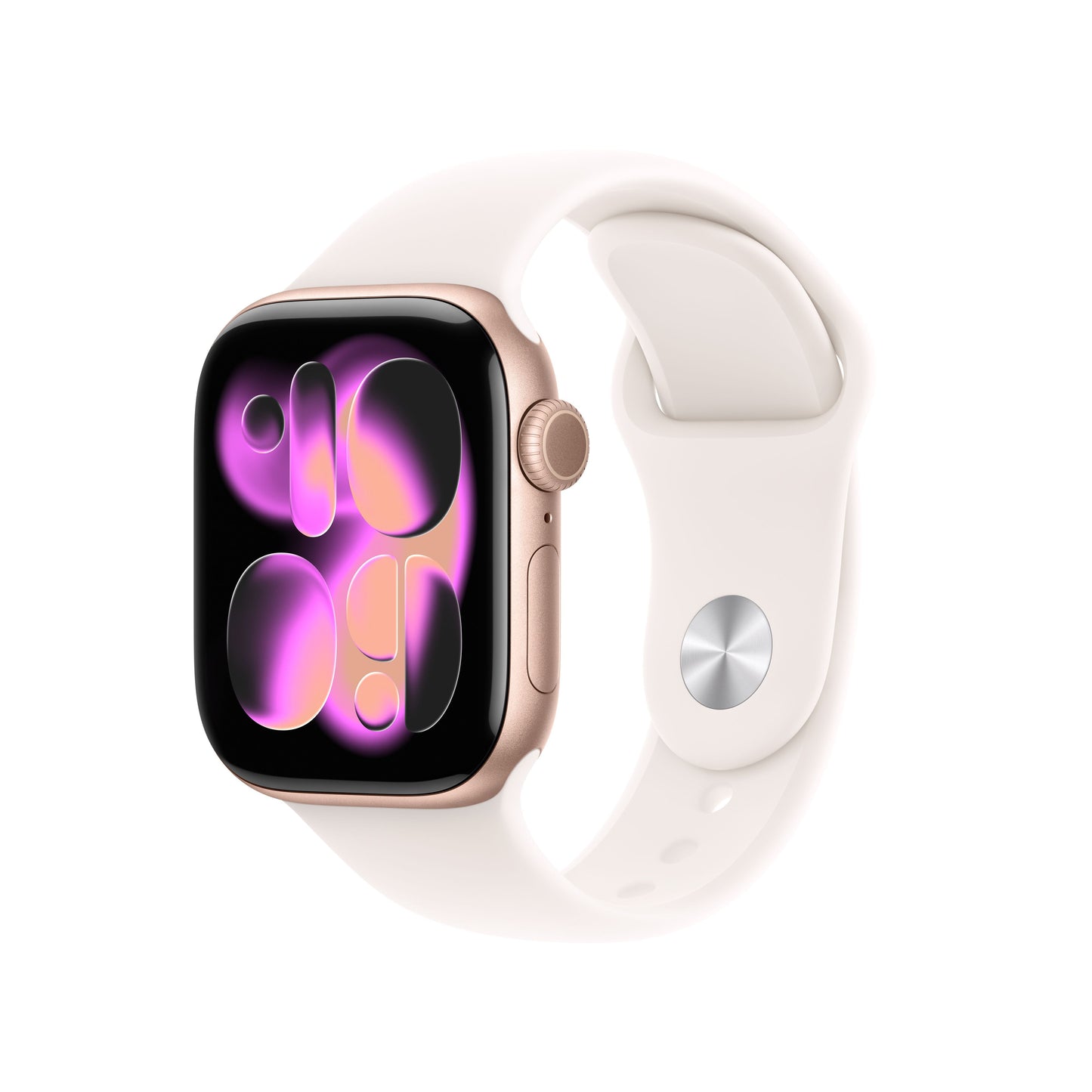 Apple Watch Series 11 GPS 42mm Rose Gold Aluminum Case with Light Blush Sport Band - M/L