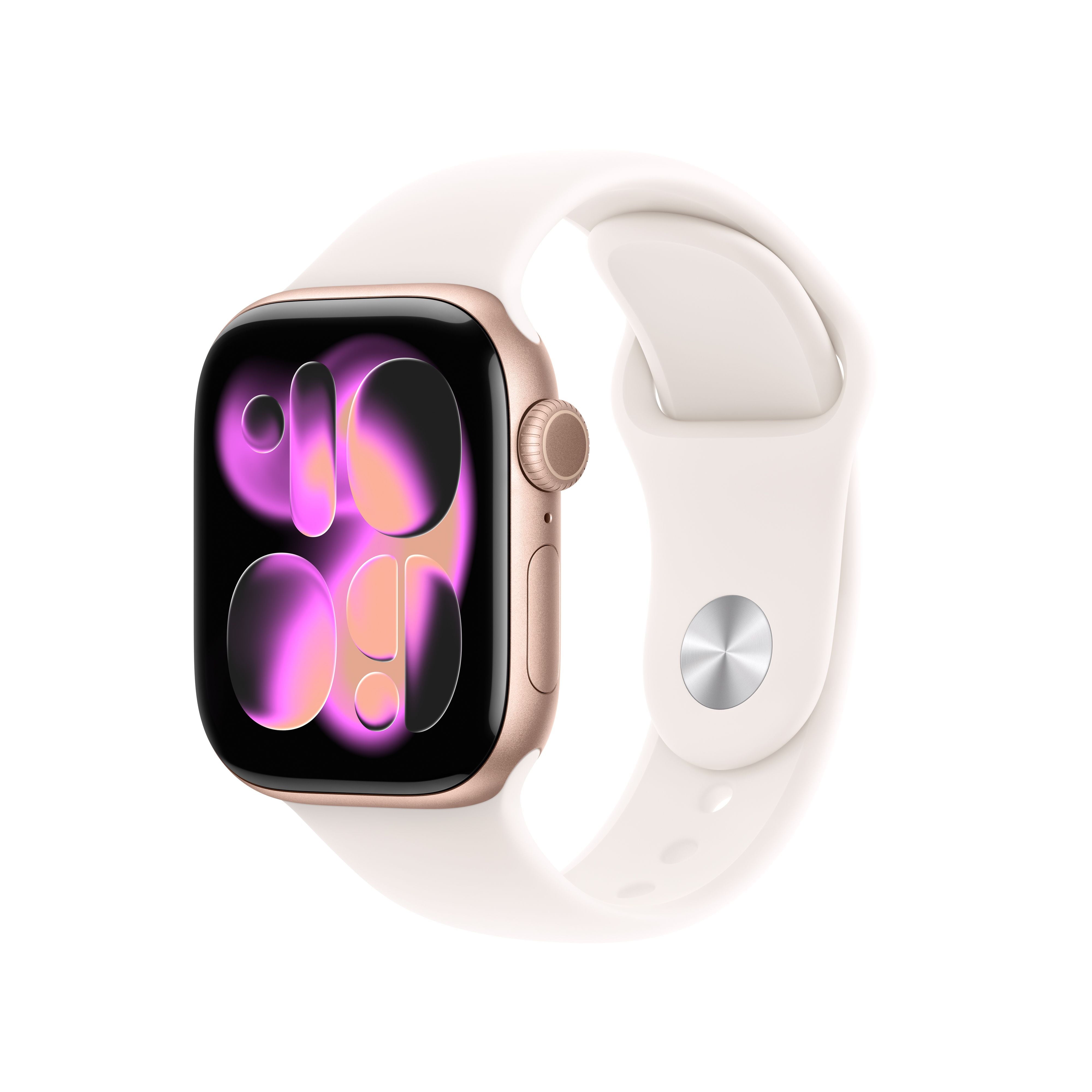Apple Watch Series 11 GPS 42mm Rose Gold Aluminum Case with Light Blush Sport Band - M/L