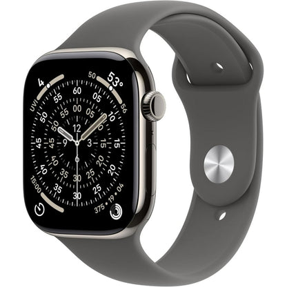 Apple Watch Series 11 GPS + Cellular 42mm Slate Titanium Case with Slate Milanese Loop