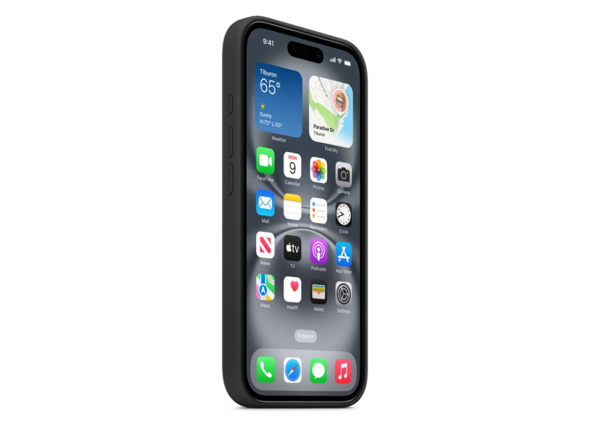 iPhone 16 Silicone Case with MagSafe - Black