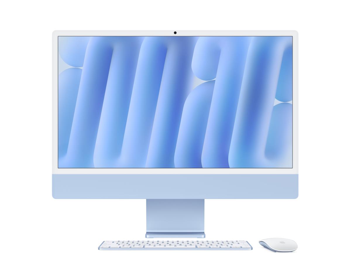 Apple 24-inch iMac with Retina 4.5K Display M4 with 10-Core CPU and 10-Core GPU 16GB 512GB SSD Blue