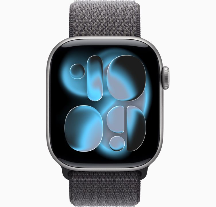 Apple Watch Series 11 GPS + Cellular 42mm Space Gray Aluminum Case with Black Sport Band - M/L
