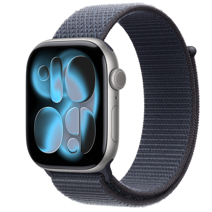 Apple Watch Series 11 GPS 46mm Space Gray Aluminum Case with Black Sport Band - S/M
