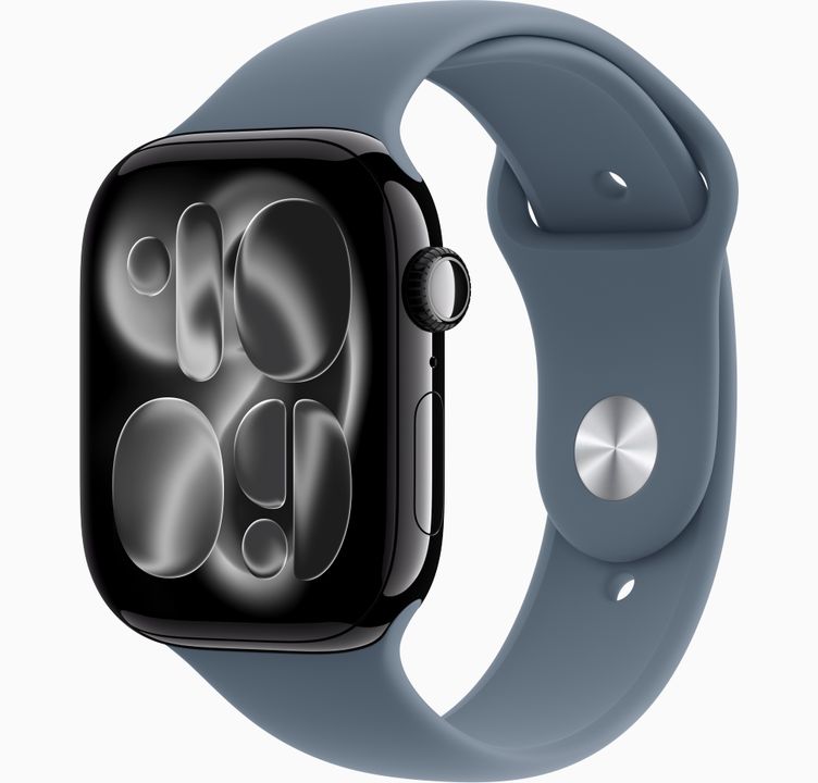 Apple Watch Series 11 46MM Jet Black Aluminum - Sport Band - Cellular