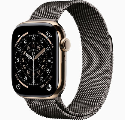 Apple Watch Series 11 42MM Gold Titanium - Milanese Loop - Cellular
