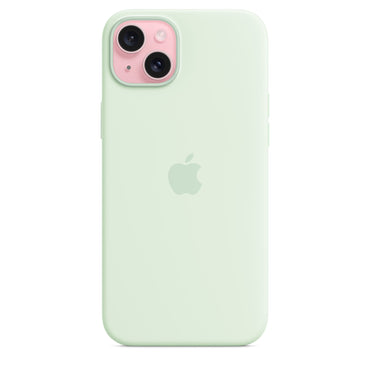 iPhone 15 Plus Silicone Case with MagSafe - Soft Mint - View 2