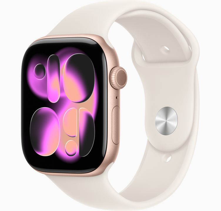 Apple Watch Series 11 46MM Rose Gold Aluminum - Sport Band - Cellular