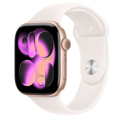 Apple Watch Series 11 46MM Rose Gold Aluminum - Sport Band - Cellular
